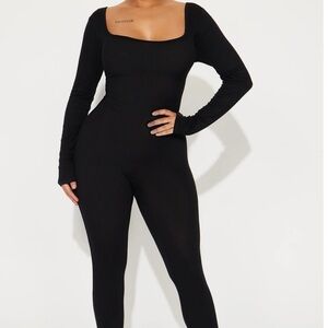 NEW black thin onesie, tall girl friendly!